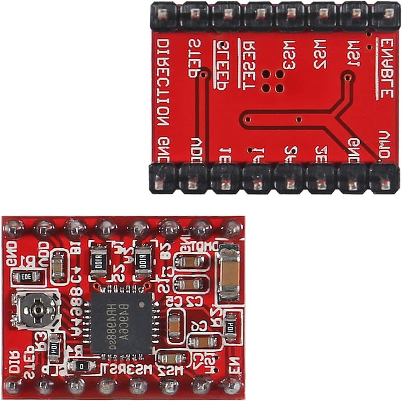 hiBCTR 5 Pieces of A4988 Stepper Motor Driver Modules with Heat Sinks, Suitable for 3D Printer Reprints, Applicable to Mendel, Huxley and Arduino. - Image 5